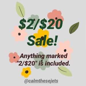 2/$20  Bundle Sale